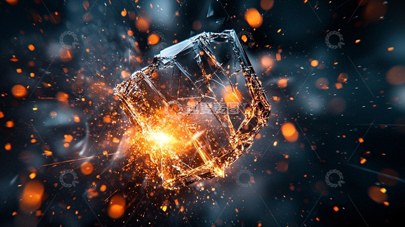 高清大图下载【趣麦麦图】金属爆炸