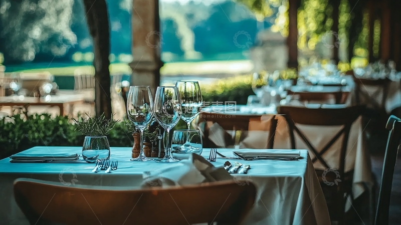 高清大图下载【趣麦麦图】户外餐厅