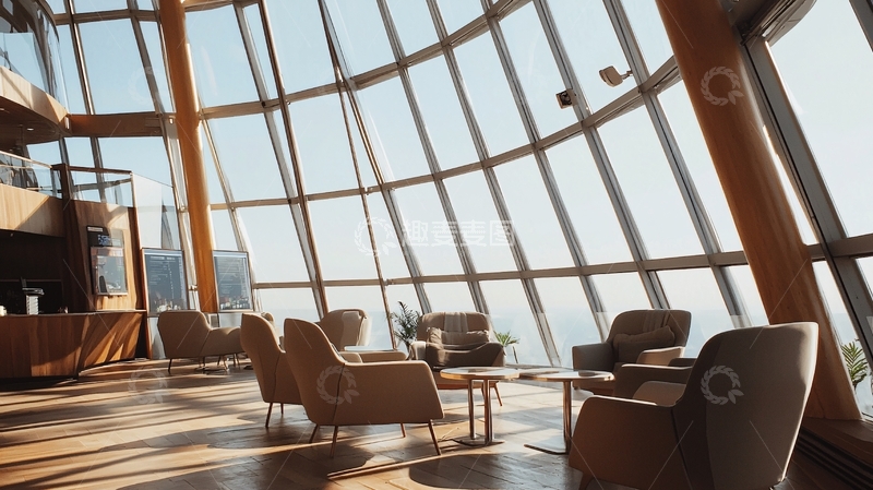 高清大图下载【趣麦麦图】落地窗休闲区