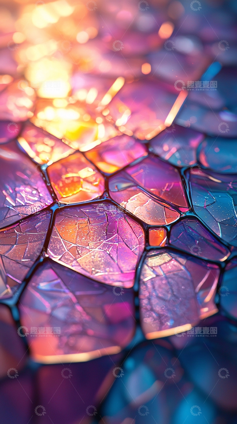 高清大图下载【趣麦麦图】彩色宝石纹理