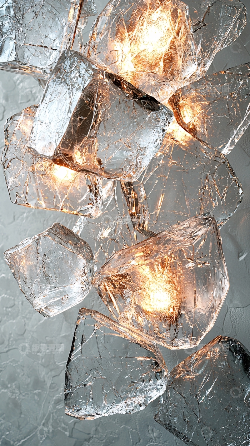 高清大图下载【趣麦麦图】冰块状灯饰