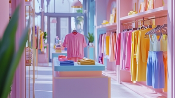 粉色系服装店