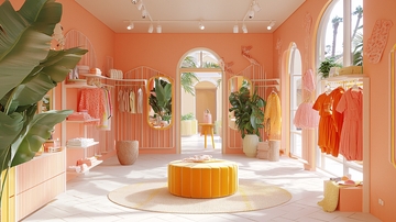 粉色系服装店