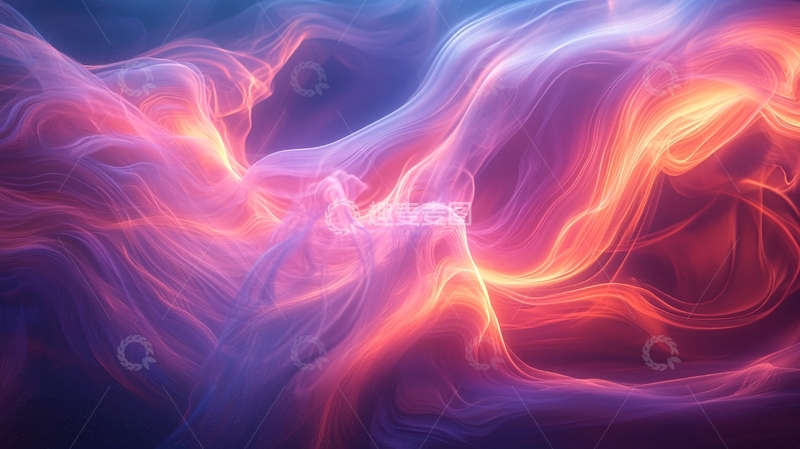 高清大图下载【趣麦麦图】抽象彩色烟雾背景