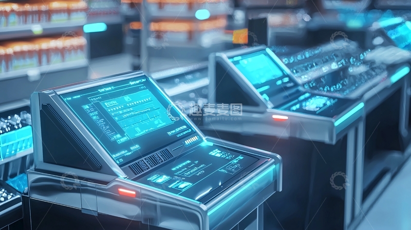 高清大图下载【趣麦麦图】未来科技控制台