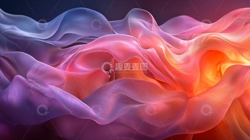 高清大图下载【趣麦麦图】抽象彩色流体背景