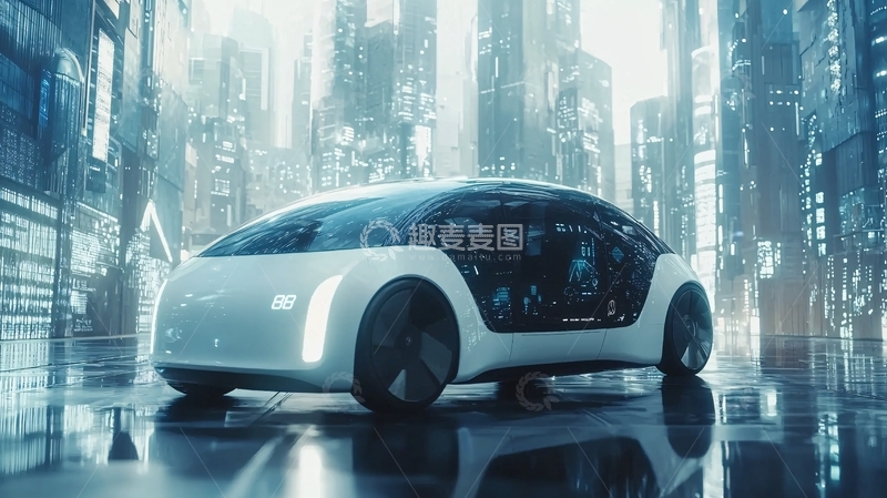 高清大图下载【趣麦麦图】未来都市概念车