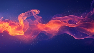 流动的彩色烟雾