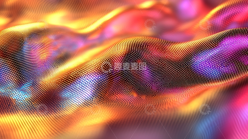 高清大图下载【趣麦麦图】彩色光泽流动纹理