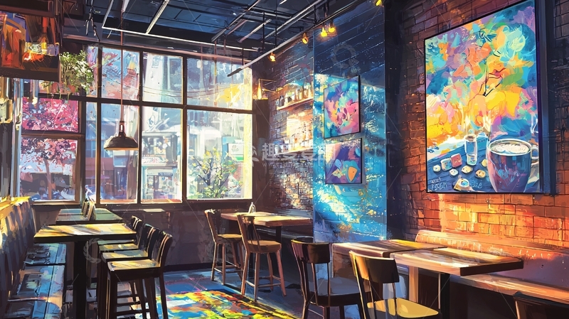 高清大图下载【趣麦麦图】艺术餐厅