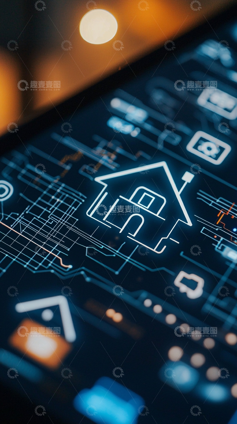 高清大图下载【趣麦麦图】智能家居手机控制界面