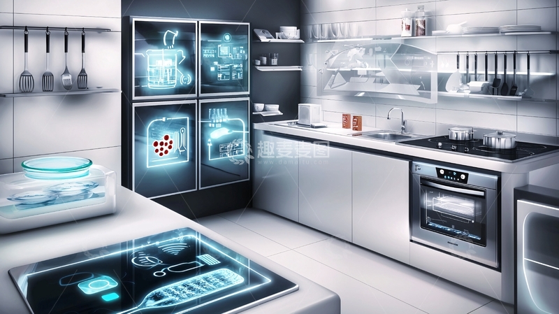 高清大图下载【趣麦麦图】智能家居厨房