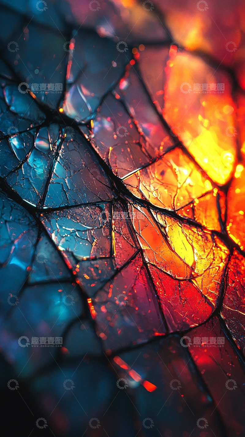高清大图下载【趣麦麦图】破碎的彩色玻璃