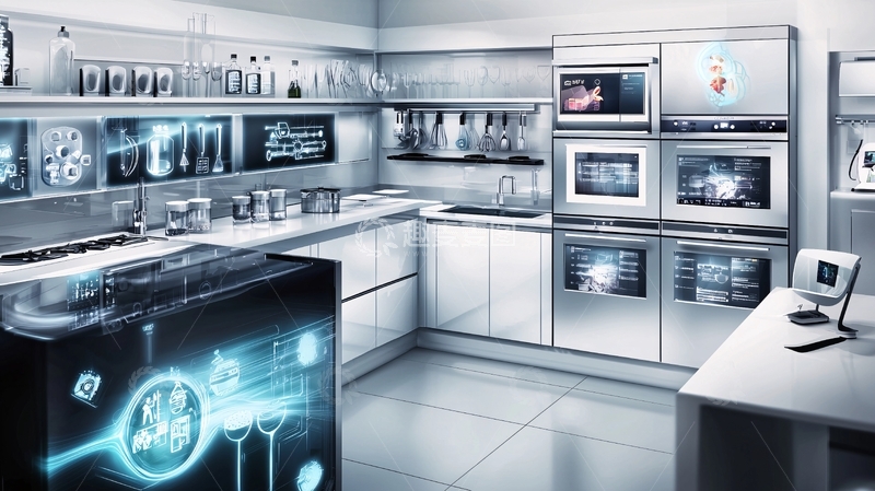 高清大图下载【趣麦麦图】未来科技感厨房