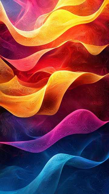 抽象彩色波浪