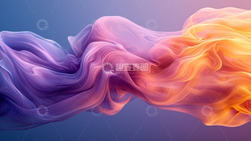 高清大图下载【趣麦麦图】彩色烟雾渐变背景