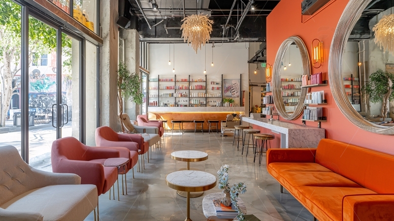 高清大图下载【趣麦麦图】现代美甲沙龙室内设计