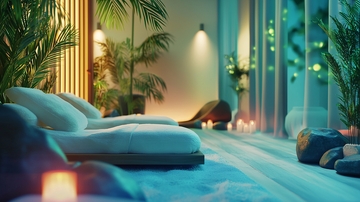 奢华水疗中心休闲区