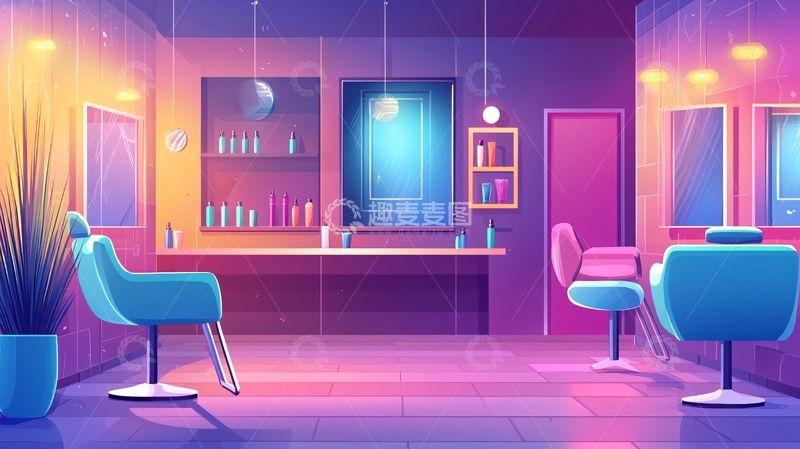 高清大图下载【趣麦麦图】梦幻时尚美发沙龙