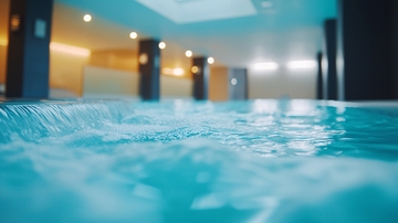 室内游泳池水景