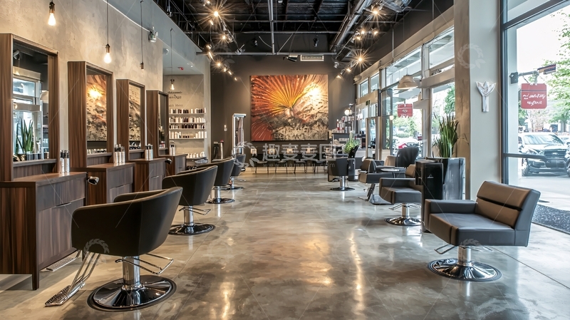 高清大图下载【趣麦麦图】现代化时尚美发沙龙