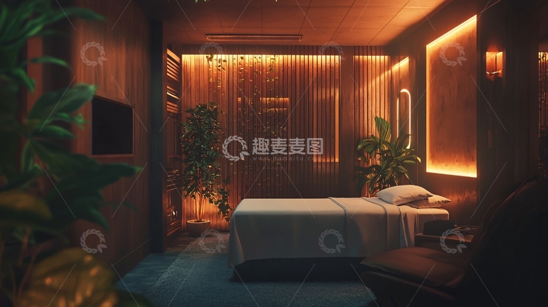 高清大图下载【趣麦麦图】暗色调卧室