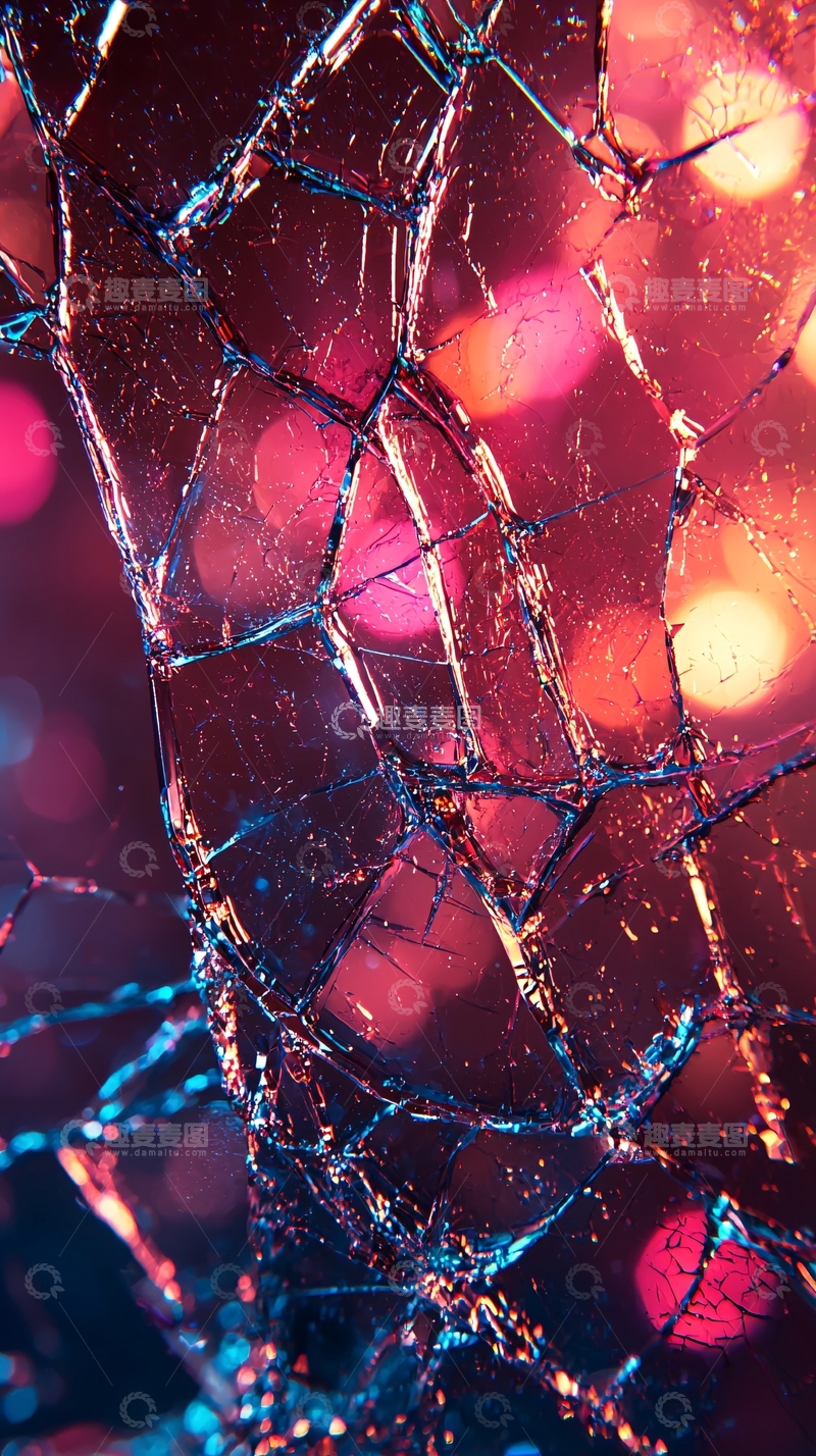 高清大图下载【趣麦麦图】破碎玻璃