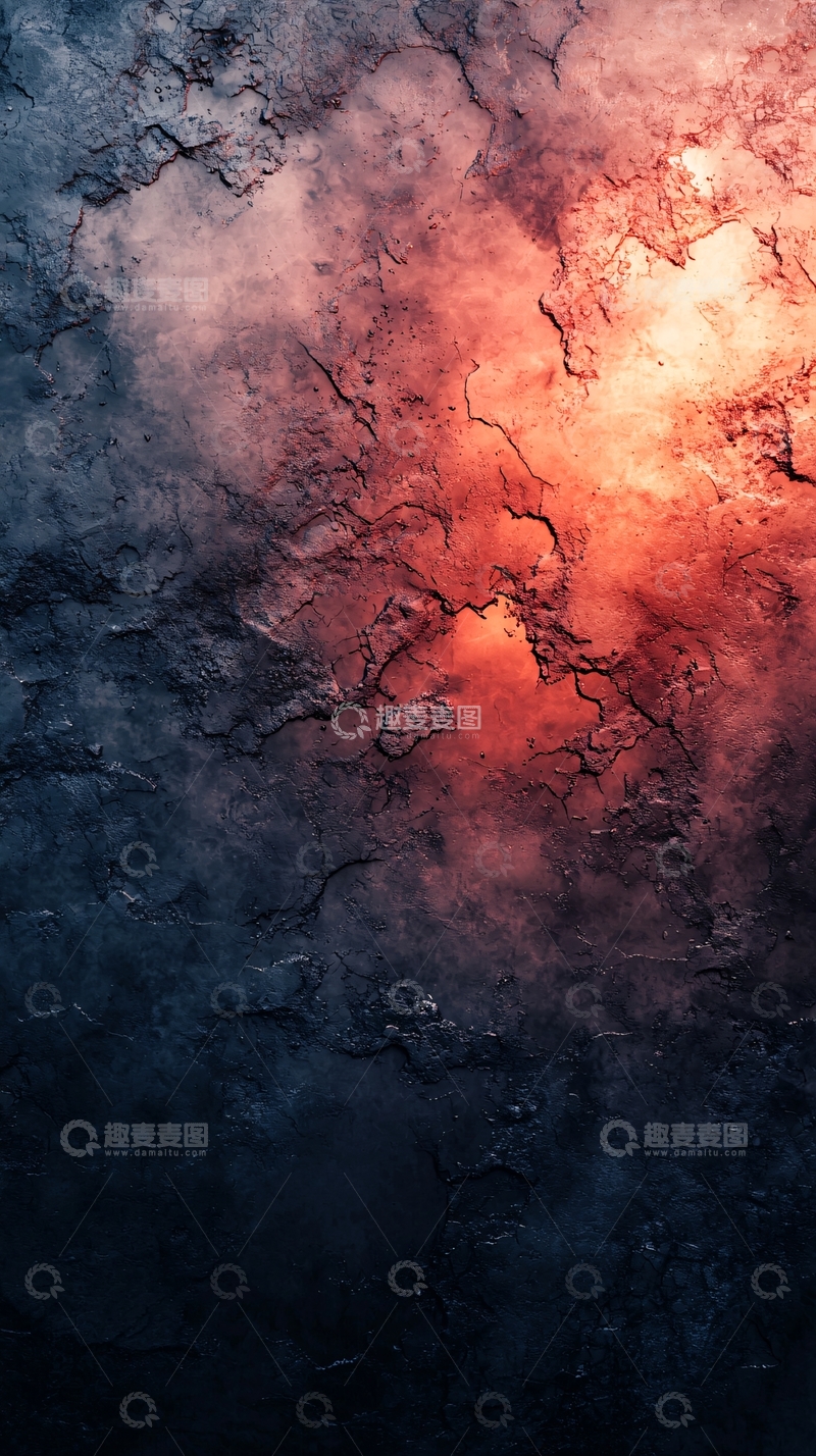 高清大图下载【趣麦麦图】红蓝撞色岩石纹理背景