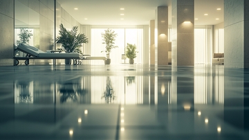 室内游泳池休闲区