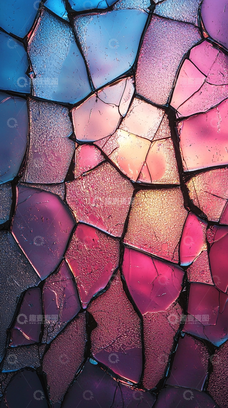 高清大图下载【趣麦麦图】彩色玻璃碎片
