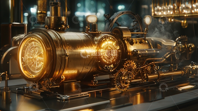 高清大图下载【趣麦麦图】蒸汽朋克风格机械装置