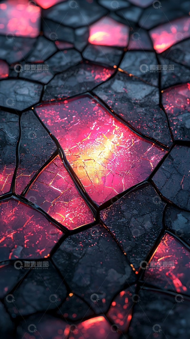 高清大图下载【趣麦麦图】熔岩地表