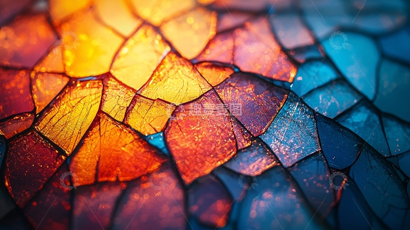 高清大图下载【趣麦麦图】彩色玻璃碎片