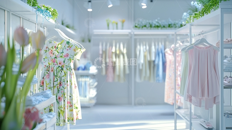 高清大图下载【趣麦麦图】清新简约女装店