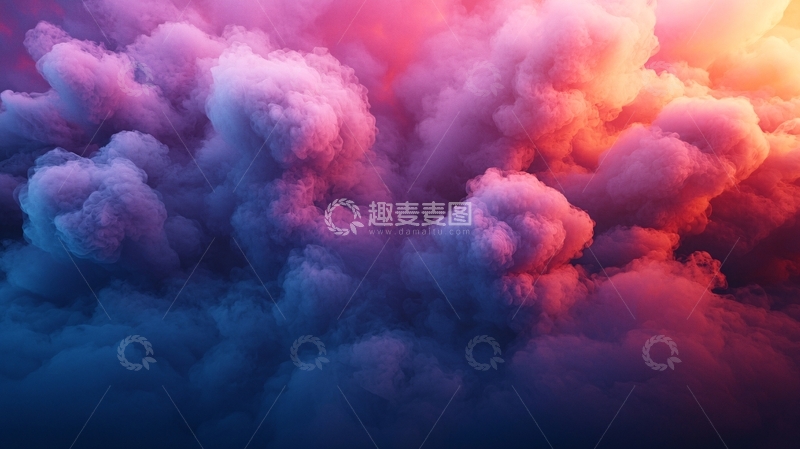 高清大图下载【趣麦麦图】彩色烟雾背景