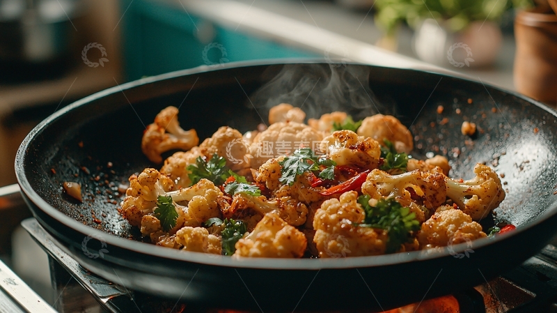 高清大图下载【趣麦麦图】炒花菜