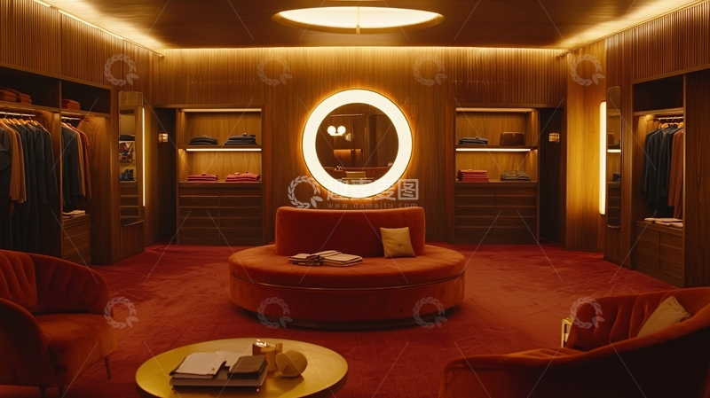 高清大图下载【趣麦麦图】复古衣帽间