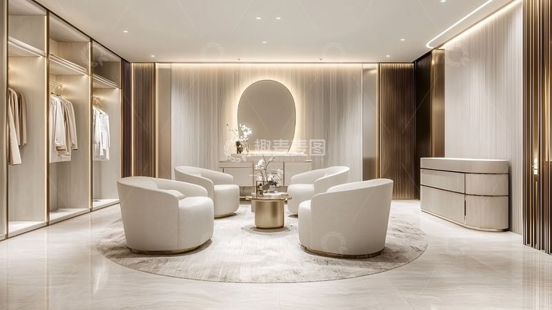 高清大图下载【趣麦麦图】现代轻奢衣帽间设计