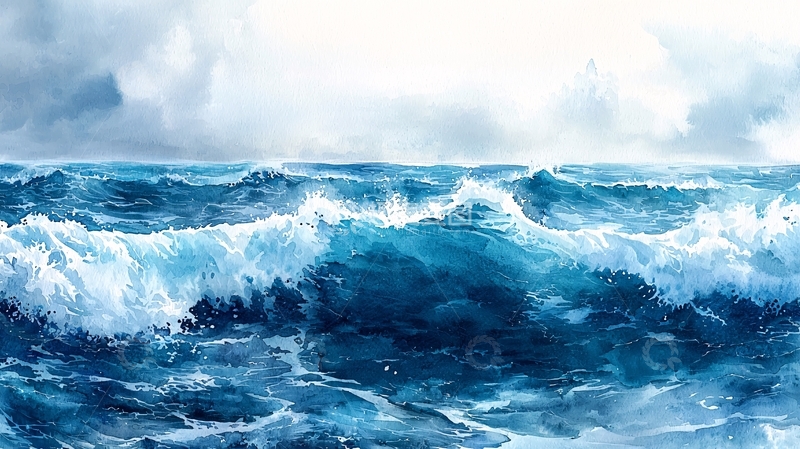 高清大图下载【趣麦麦图】海浪翻滚