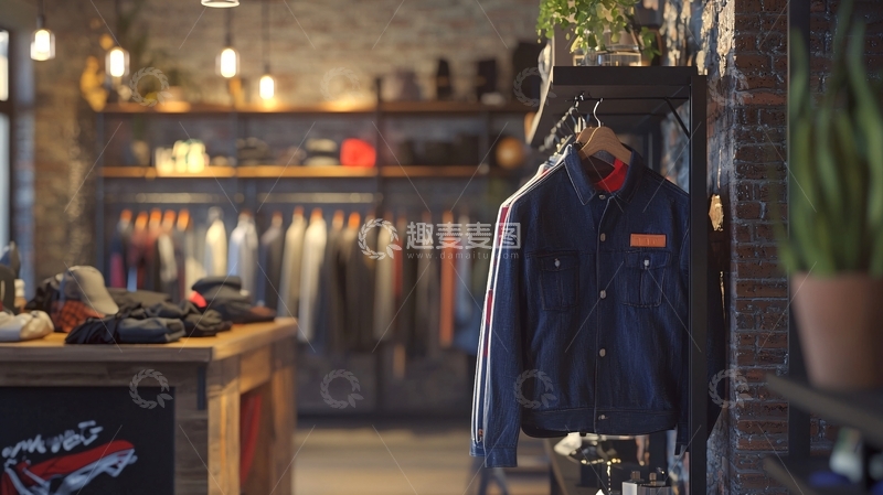 高清大图下载【趣麦麦图】复古工业风服装店