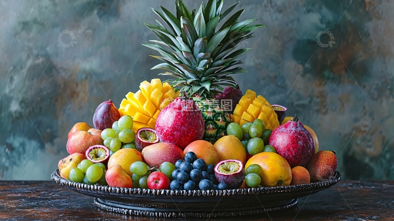 高清大图下载【趣麦麦图】水果拼盘静物特写