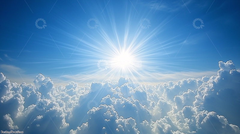 高清大图下载【趣麦麦图】阳光穿透云层