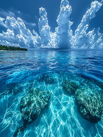 海天一色珊瑚礁