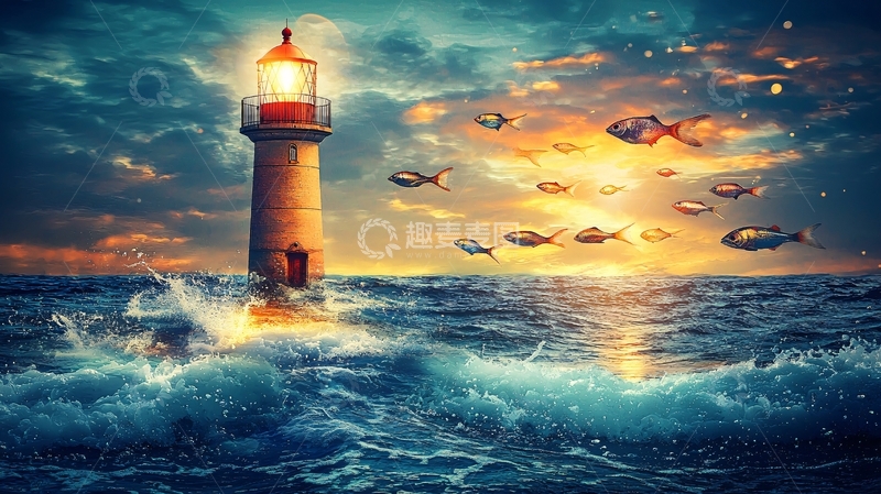 高清大图下载【趣麦麦图】灯塔