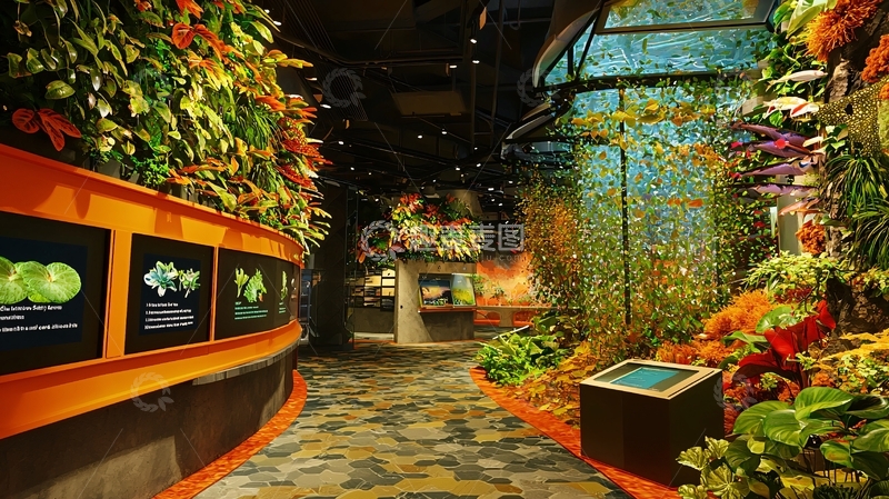 高清大图下载【趣麦麦图】热带雨林主题室内花园