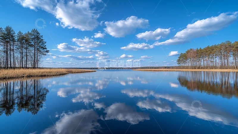 高清大图下载【趣麦麦图】宁静的湖面