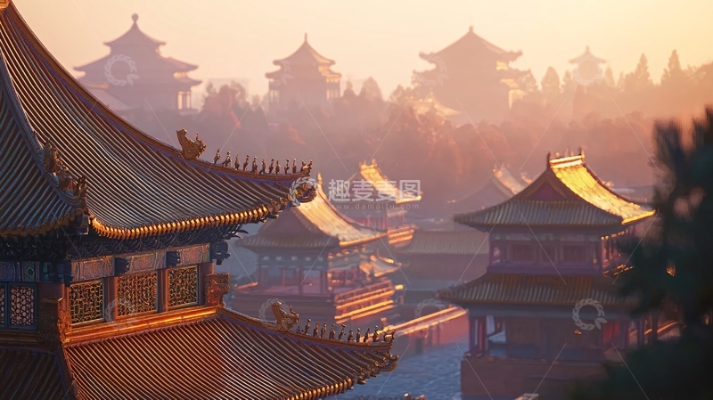 高清大图下载【趣麦麦图】古风古建筑群