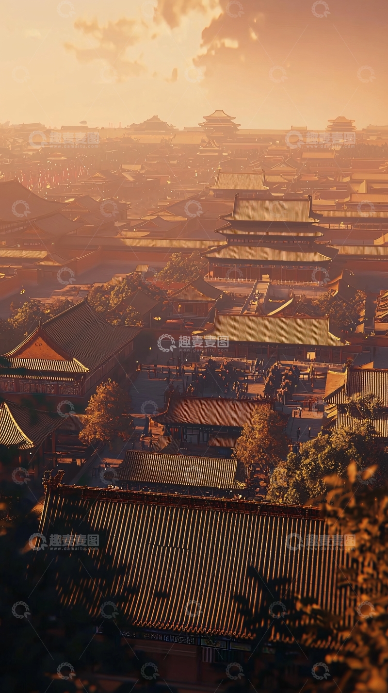高清大图下载【趣麦麦图】古风古色建筑群