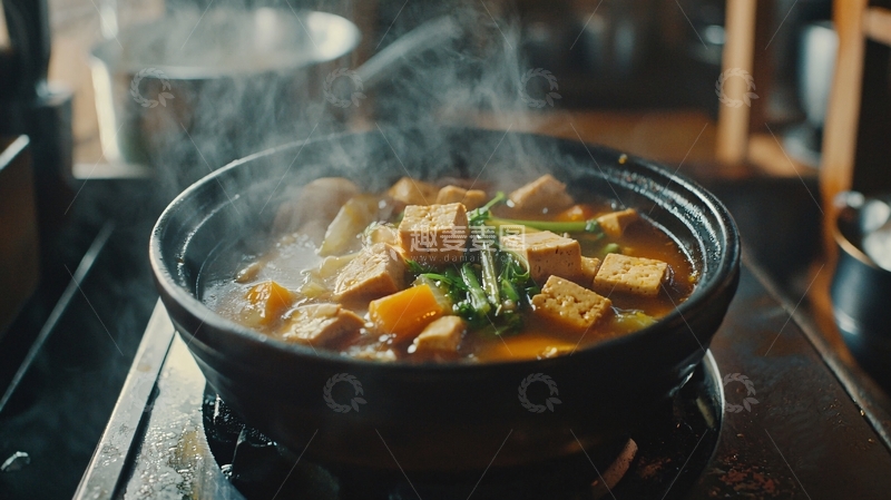 高清大图下载【趣麦麦图】热气腾腾的炖菜