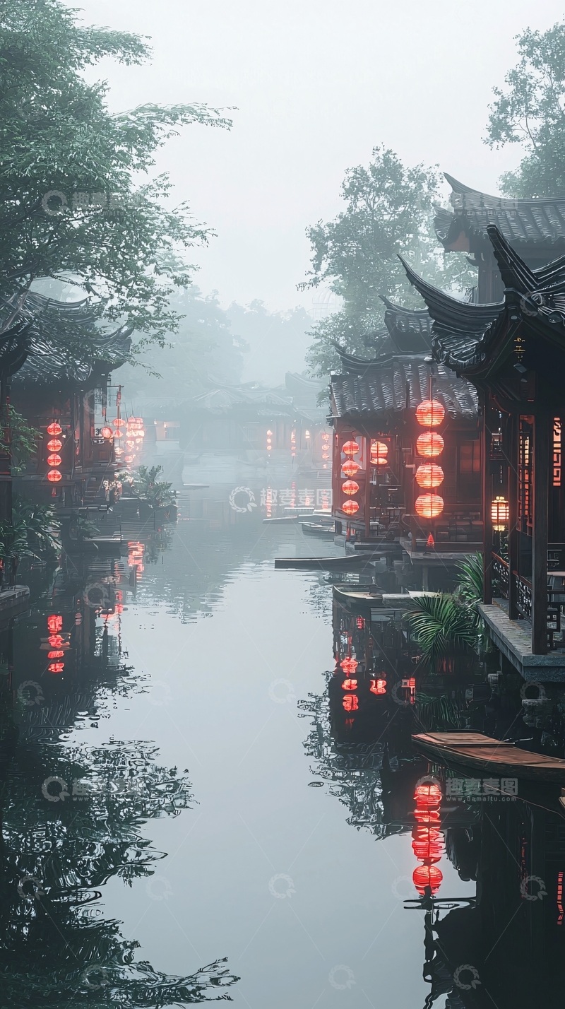 高清大图下载【趣麦麦图】水墨江南